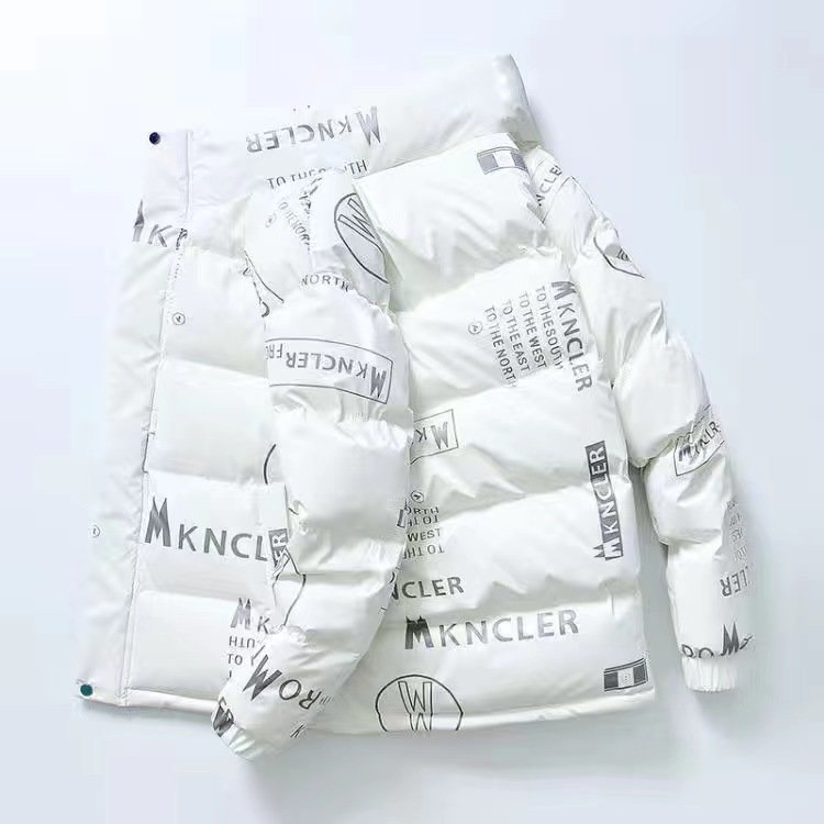 L180★新入荷 メンズ ダウンジャケット スタンドカラー 紳士 アウター ジャンパー 総柄 防寒 カジュアル サイズ選ぶ拍卖