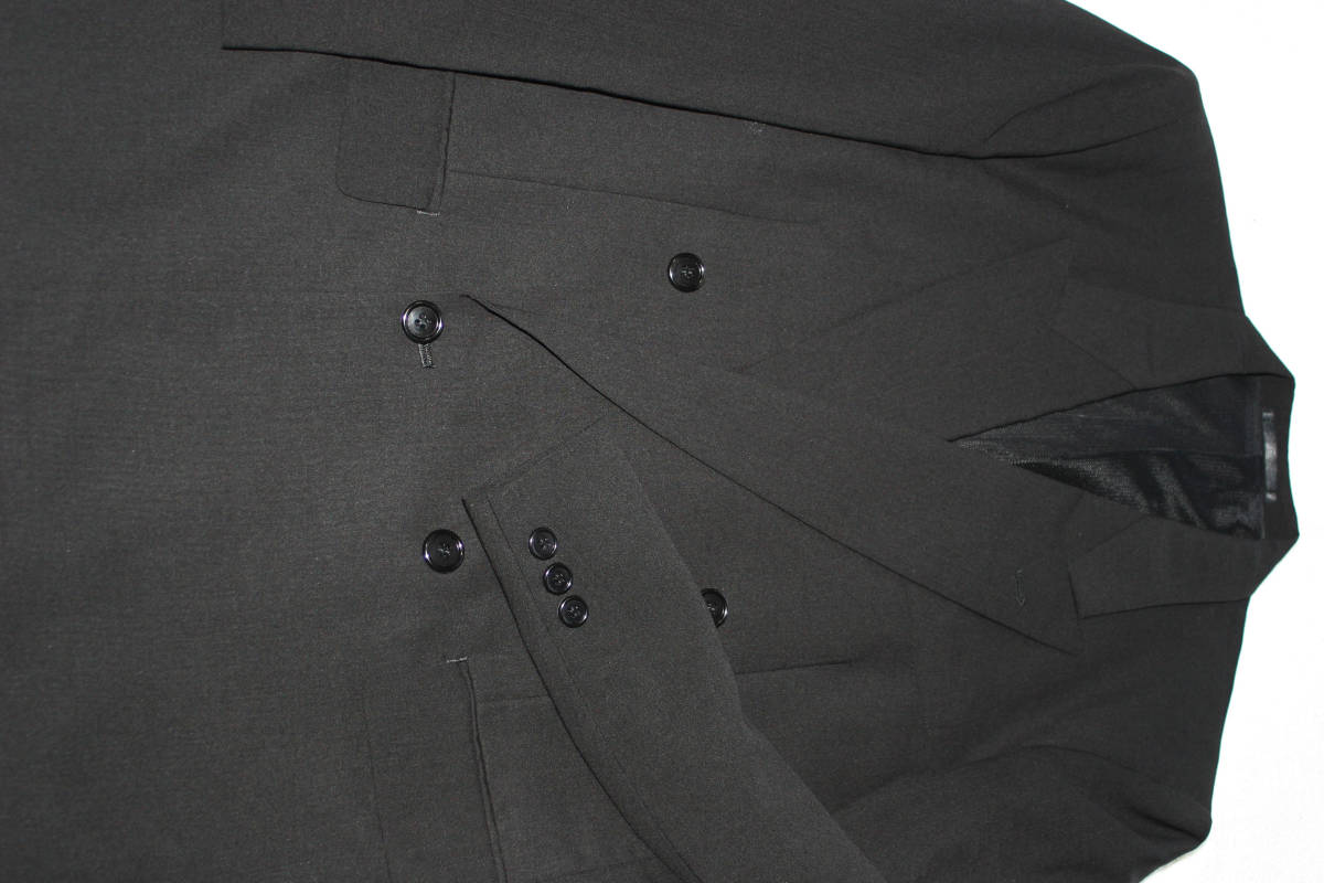 ★J-170  FORMAL  Wジャケット 4釦 色黒   サイズ  A5  ★ 春夏秋シーズン   ビジネスに   結婚式に  フォ-マルに拍卖