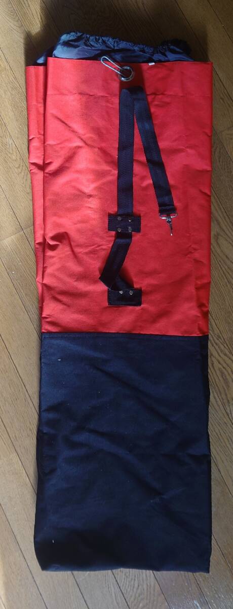 ダッフルバッグ レッド×ブラック 35cm×35cm×85cm ②拍卖