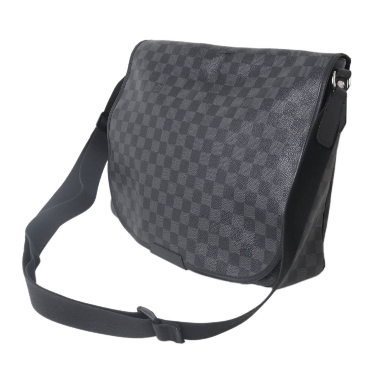 【中古】 LOUIS VUITTON ルイヴィトン ダニエルGM ショルダーバッグ A4収納 ダミエグラフィット ブラック N58033 SP2120 NT Cランク拍卖