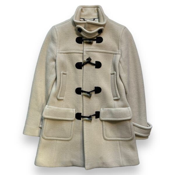 BANANA REPUBLIC バナナリパブリック 4釦 ウール スタンドカラー ダッフル コート トグル釦 ジャケット アウター チンスト S ベージュ系拍卖