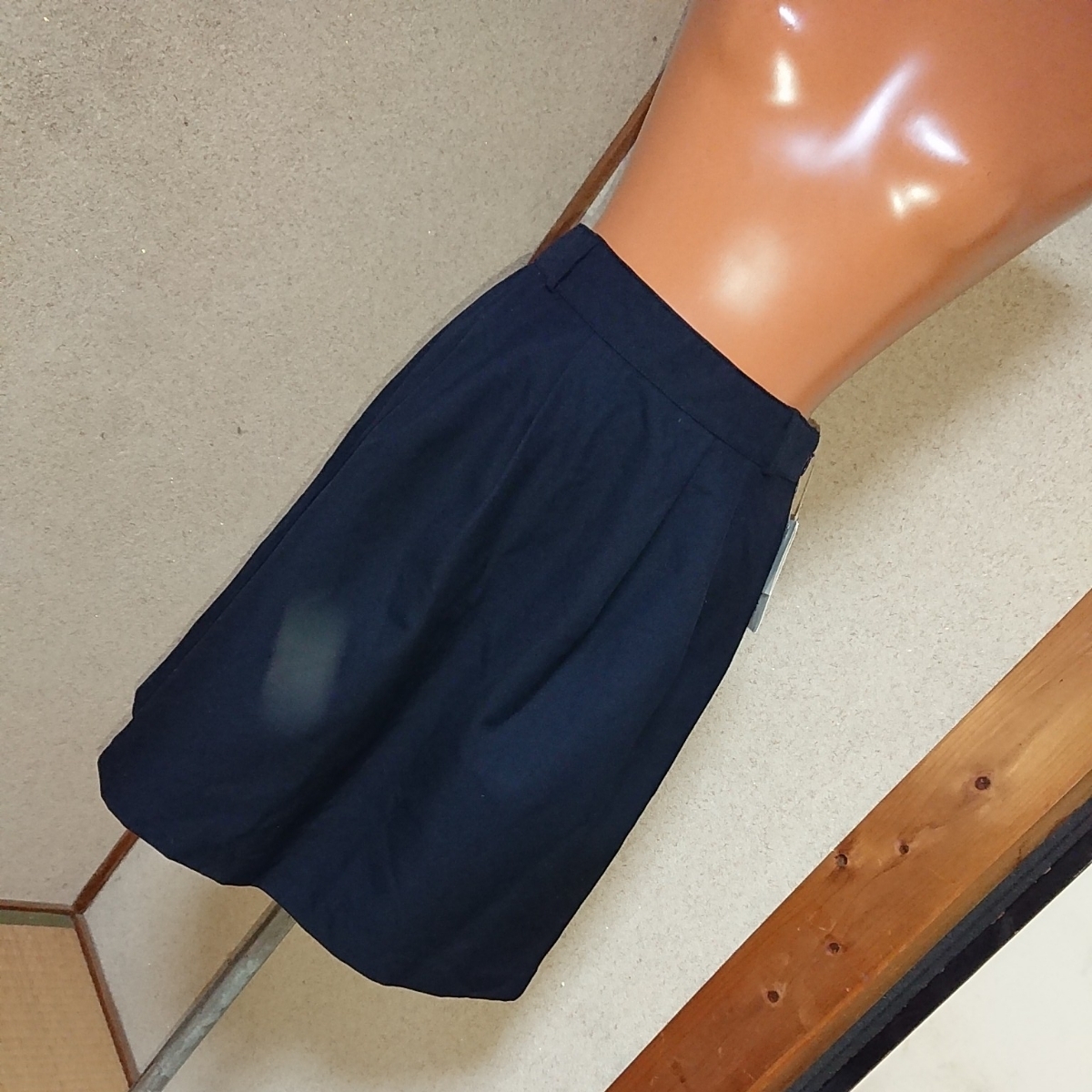 タグ付き GLACIER ネイビー 台形 膝丈 スカート W64 フォーマル エレガント リクルート拍卖