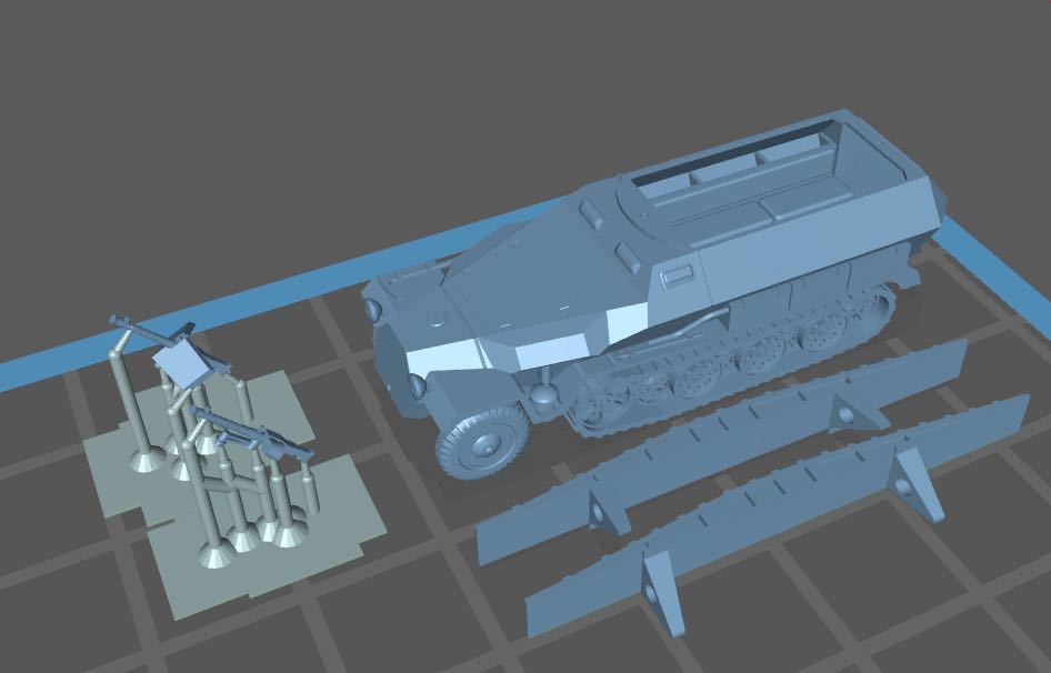 1/144レジンキット 未組立 未塗装 WWⅡ ドイツ軍 Sd.Kfz.251/7 C型 戦闘工兵車型 1ワールドタンク ミュージアム 【同梱可能】拍卖