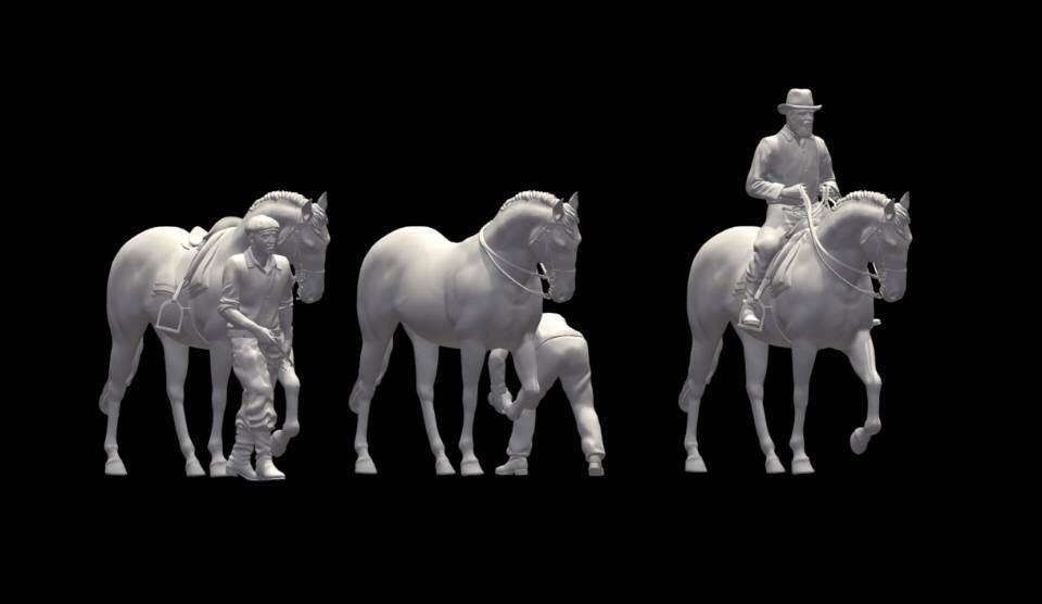 1/144レジンキット WWⅡ ヨーロッパ 農民 平民兵士フィギュア3体 乗馬 ワールドタンクミュージアム【同梱可能】拍卖