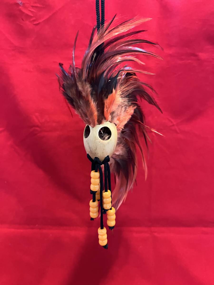 ★ハワイ直輸入★ハワイ イカイカ オレンジ 橙 マキニ ウォーリアーヘルメット 魔除け お守り インテリア ハワイアン雑貨 Hawaii Hawaiian拍卖