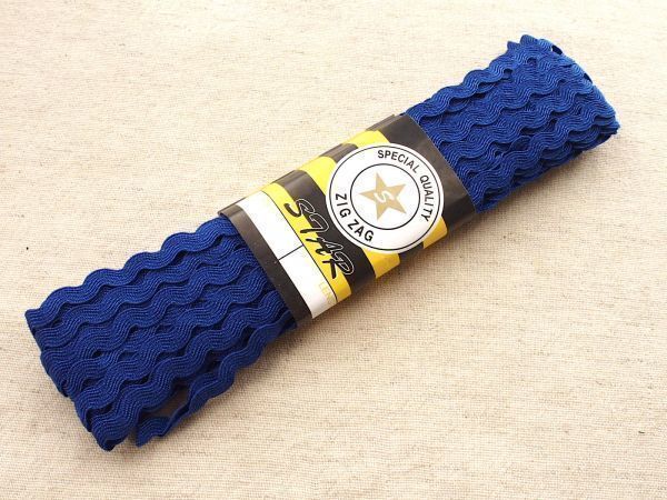 13.5m 山道 ブレード 青 波テープ☆トリムテープ拍卖