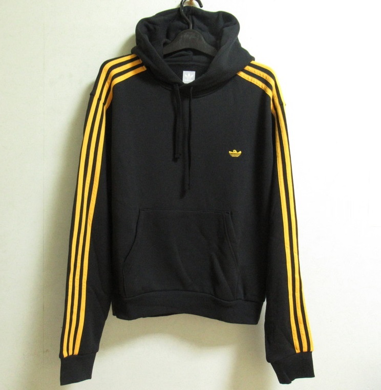 adidas MINI SHMOO HOODIE ブラック イエロー M アディダス ミニ シュム― パーカー マークゴンザレス 3本ライン スケート EC7325拍卖