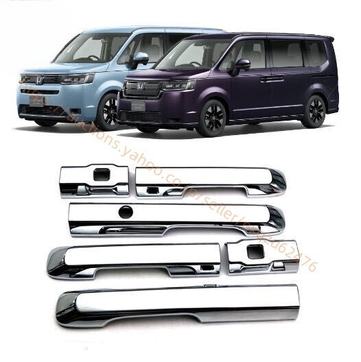 ホンダ ステップワゴン 2022y~ メッキ ドアハンドル ドアノブ ドア サイド カバー RP6 RP7 RP8 e:HEV エアー 10006064拍卖