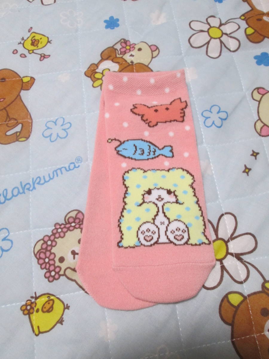 ☆新品♪まるもふびよりソックス19~24cmオレンジ☆拍卖