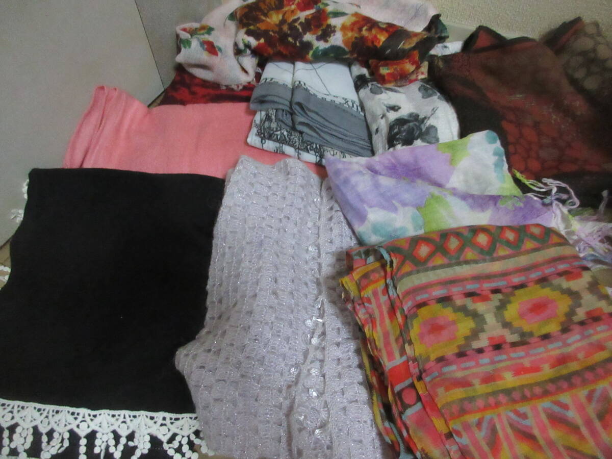 ⑩秋冬他 スカーフ、大判ウールストールなど 10枚セット 拍卖