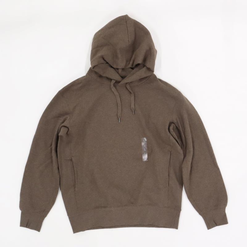 【未使用、タグ無し】ユニクロU スウェットプルパーカ ダークブラウン Lサイズ拍卖