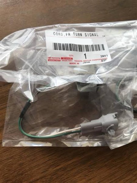 ●未使用 TOYOTA トヨタ FJ80 FZJ80 HDJ81 ランドクルーザーバン 純正 フロント ウインカーランプ ワイヤー ASSY ハーネス 1個 1990/01-拍卖