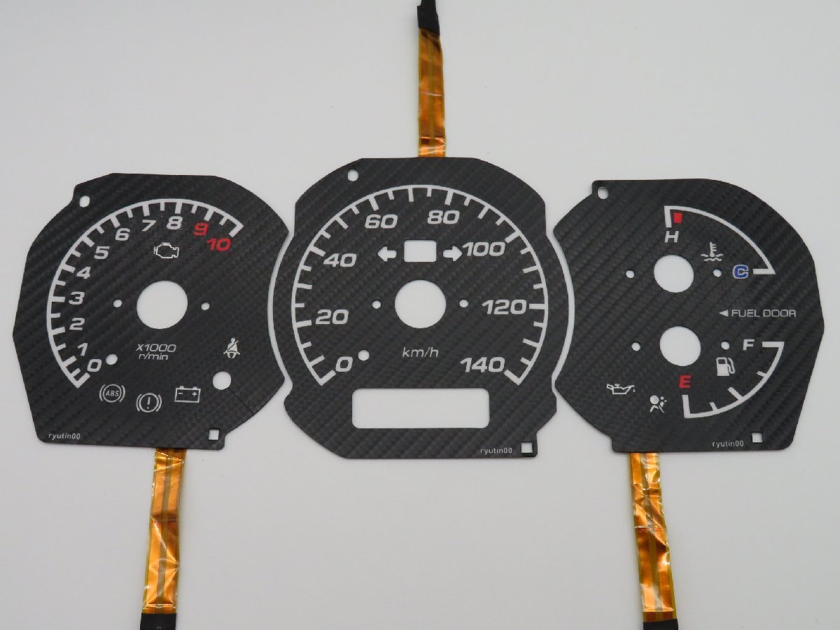 新品 ELメーター コペン MT 黒 カーボン 白発光 シンプル L880K拍卖