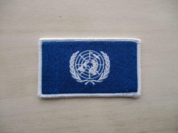 【送料無料】国際連合 パッチ ワッペン/ U.N.国連記章FLAG国連PATCH国際連合平和維持活動PKO記章UN自衛隊United Nations国連旗 M17拍卖