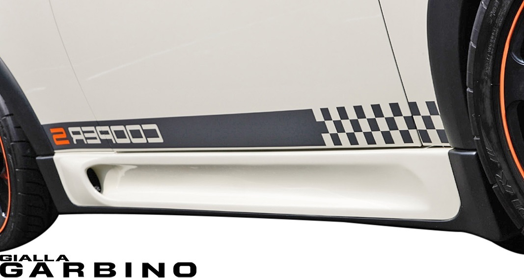 【M's】R53 BMW ミニ クーパーS RE16 後期 (2004y-2006y) GIALLA タイプX サイドシル 左右 // FRP 未塗装 ジアラ ガルビノ エアロ パーツ拍卖