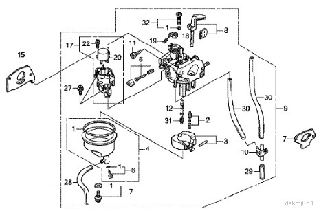 ■Honda ホンダ インバーター発電機 キャブレター ガスケット セット EU16i (AIRMAN HP1600SV)拍卖