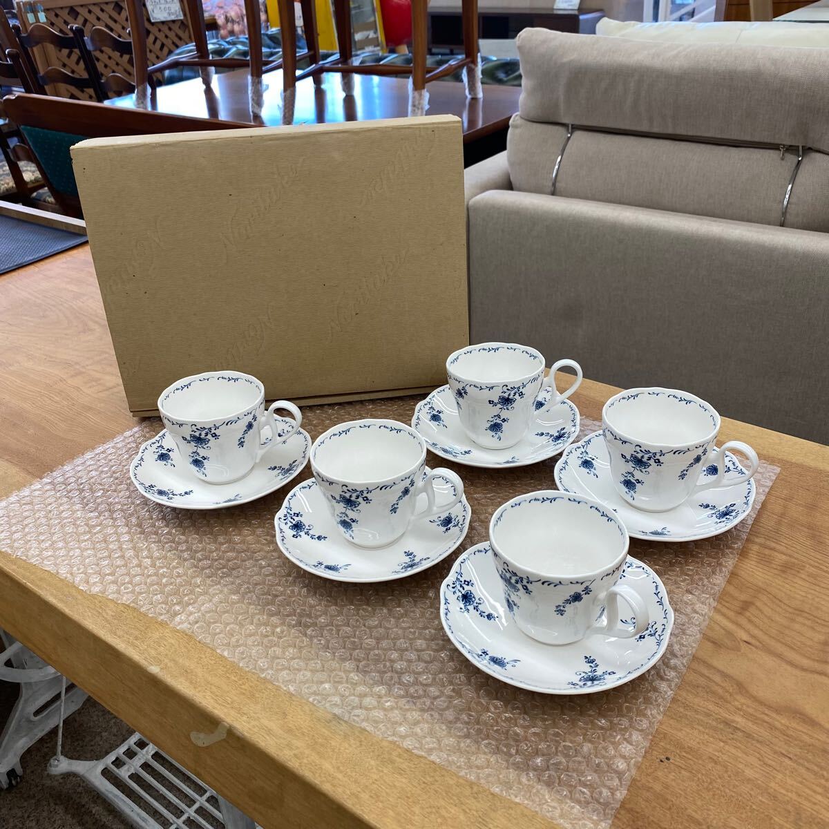 Noritake ノリタケ Prima chaina プリマチャイナ カップ&ソーサー 5客セット 洋食器 428拍卖