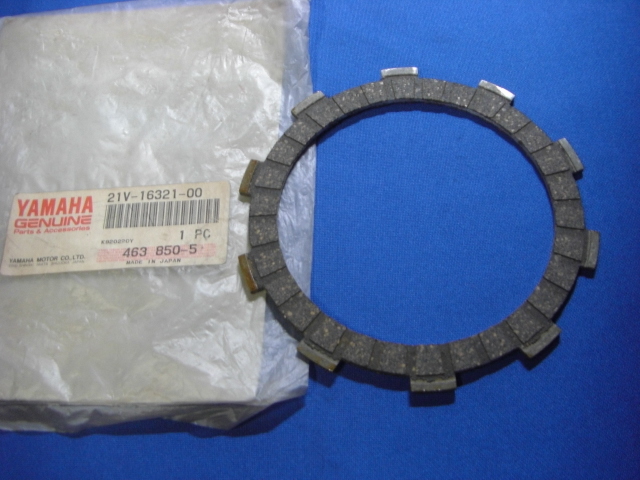 ヤマハ 純正 ★ FZR250R フリクションプレート 21V-16321-00 ★ クラッチディスク 3XP-16321-00-00 部品YAMAHA Genuine FZR250 FZ400拍卖