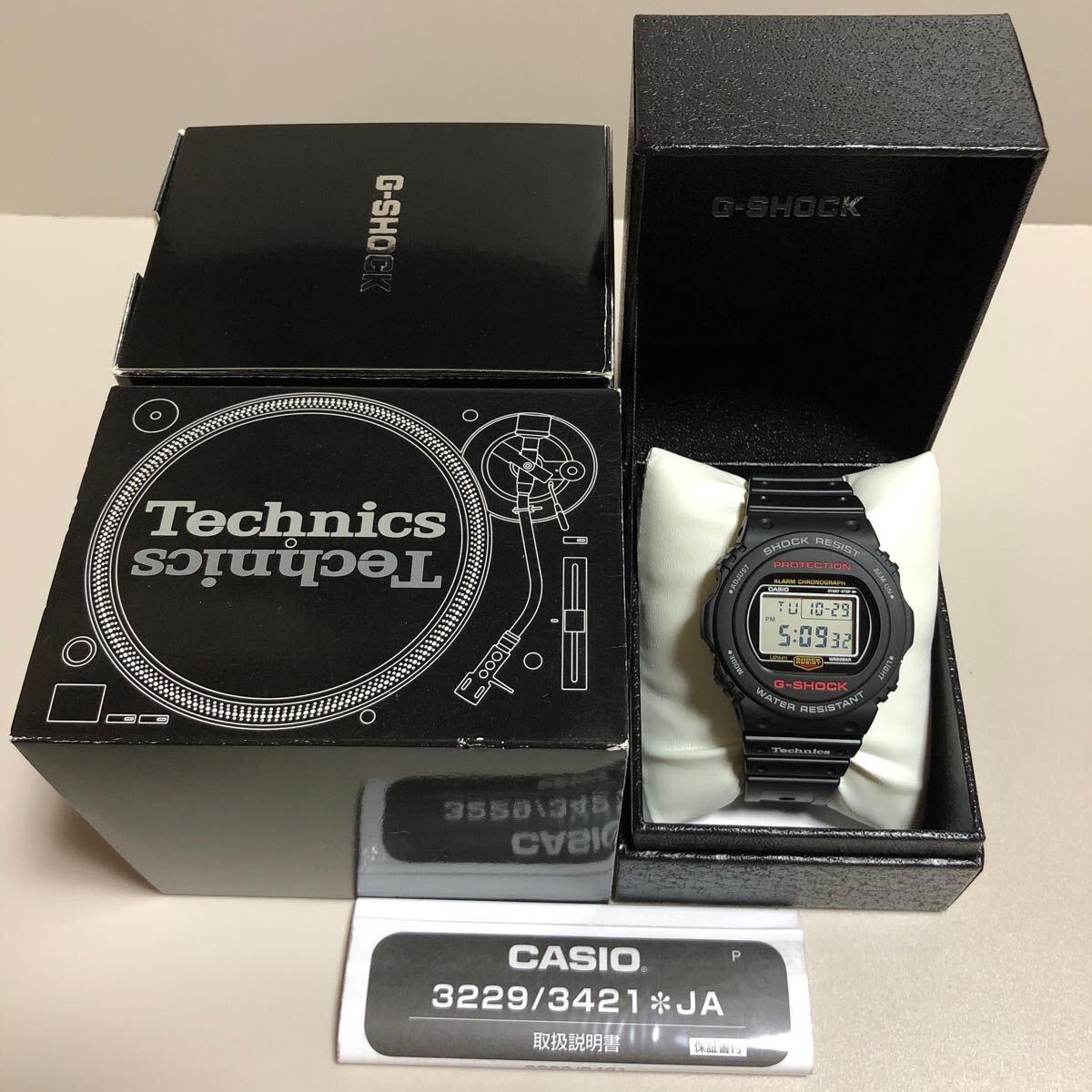 【極美品】G-SHOCK × Technics テクニクス DW-5750 非売品 コラボ拍卖