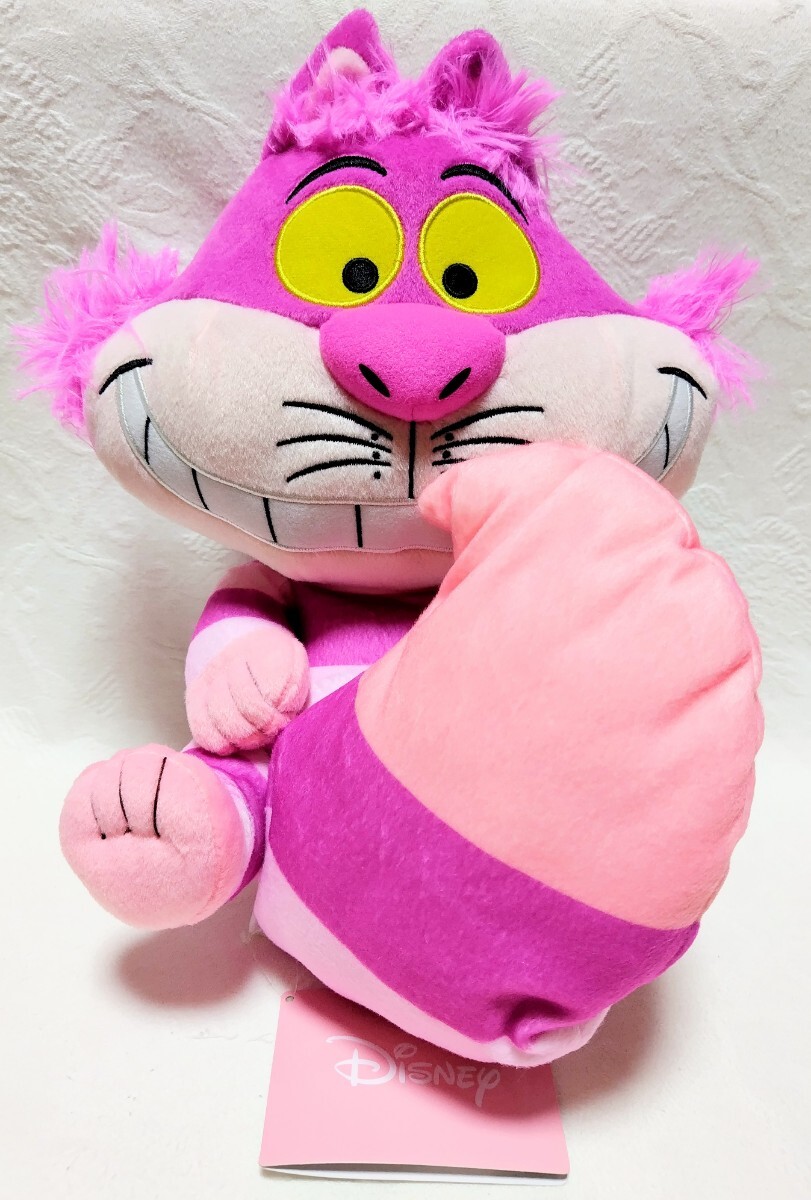 【新品未使用】チェシャ猫 Lぬいぐるみ くるりんしっぽVer. ディズニー ふしぎの国のアリス 約33cm タグ付き プライズ拍卖