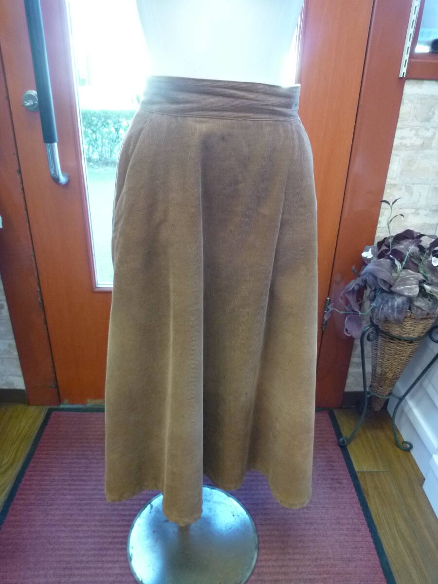 【1130-5】コーデュロイスカート w60拍卖