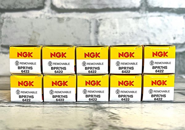 NGK BPR7HS (6422) 10個セット 新品 送料込 ヤマハ ジョグポシェ(CY50H/HS) ('92.6~'96.6) 3KJ5・7・9, 3KJA 適合拍卖