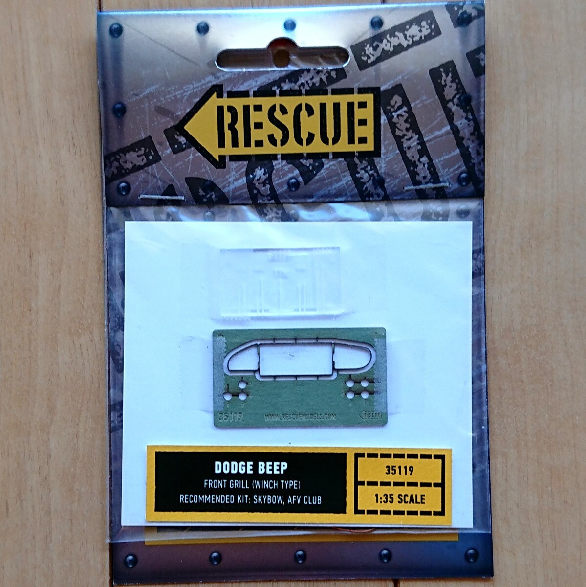【新品、未開封】Rescue Models 35119 1/35 DODGE BEEP ダッジ ビープ FRONT GRILL(WINCH TYPE)エッチングパーツ スカイボウ/AFVクラブ用拍卖