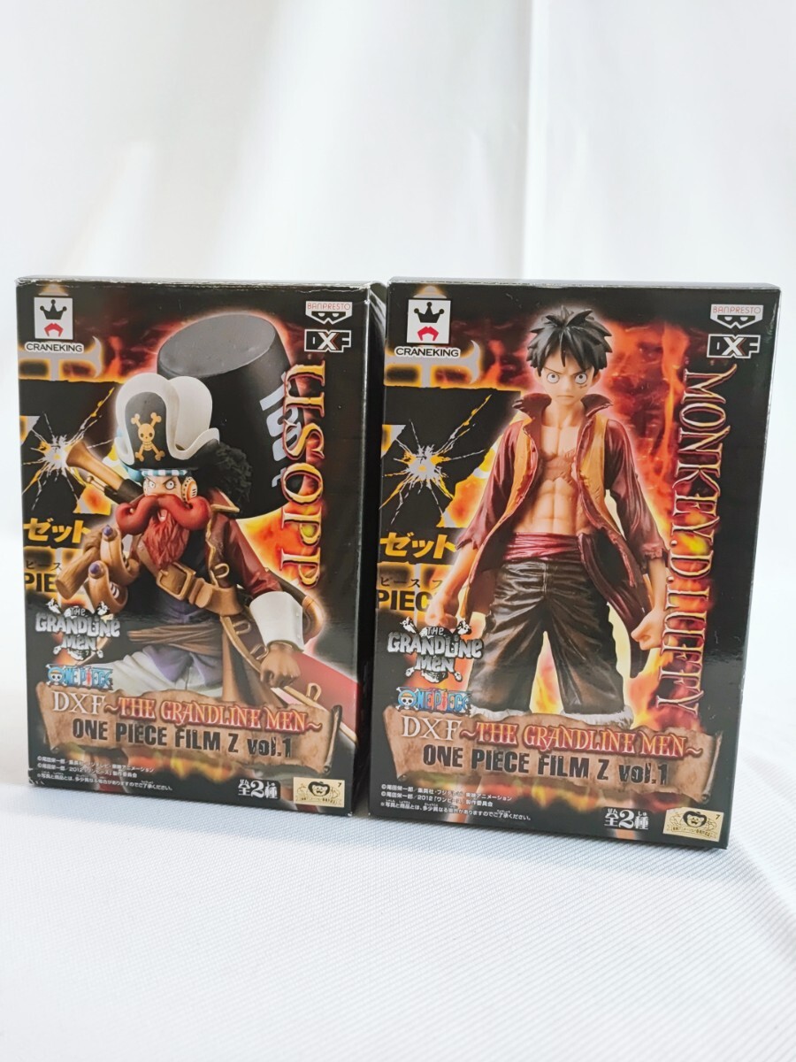 ONEPIECE FILM Z DXF THE GRANDLINE MEN フィギュア 全2種 ウソップ ルフィ ワンピース 当時物 コレクション バンプレスト(1107)拍卖