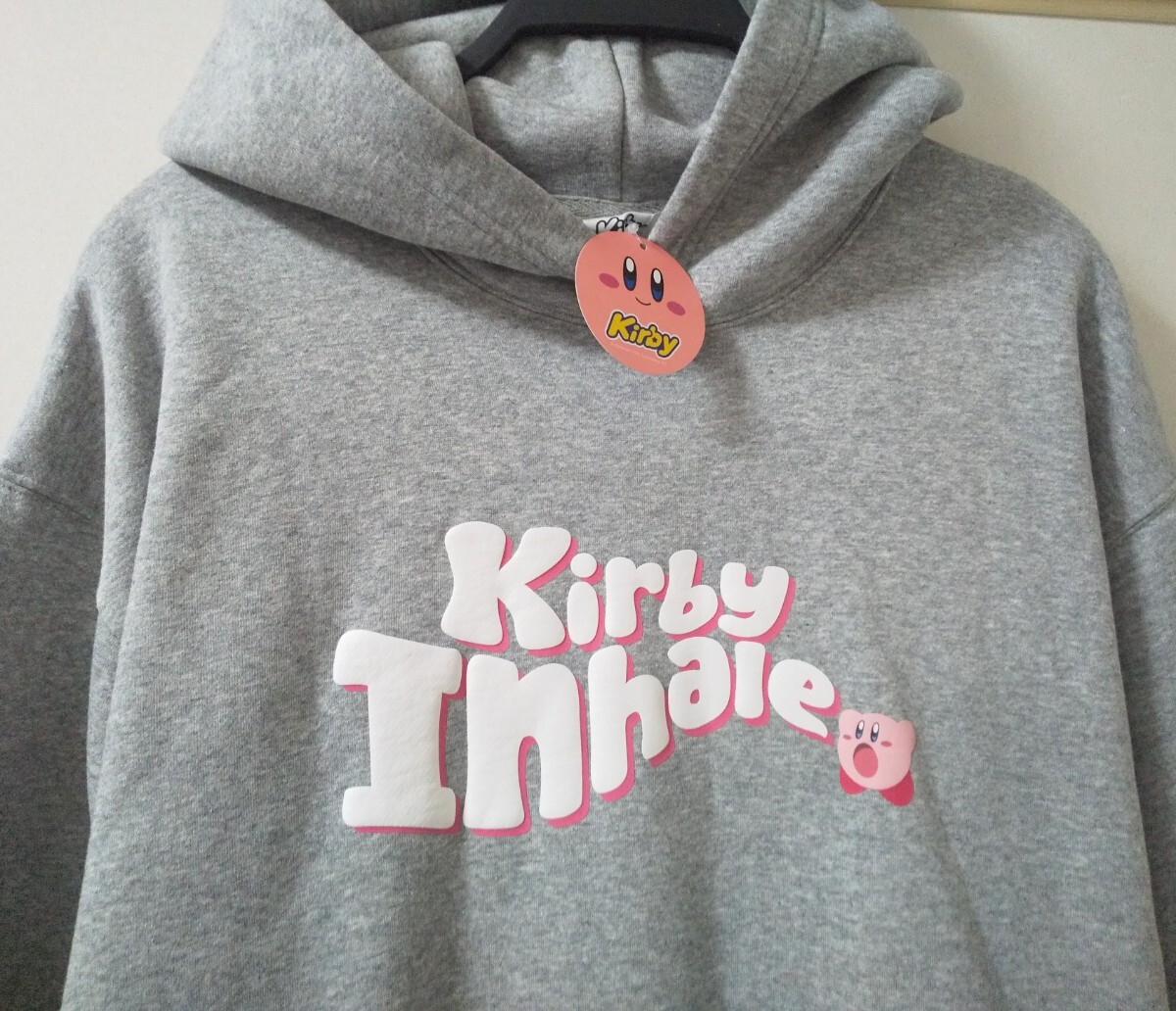 星のカービィ パーカー・XLサイズ・グレー/ 任天堂 Kirby ×guコラボ・ スウェットパーカー 長袖拍卖