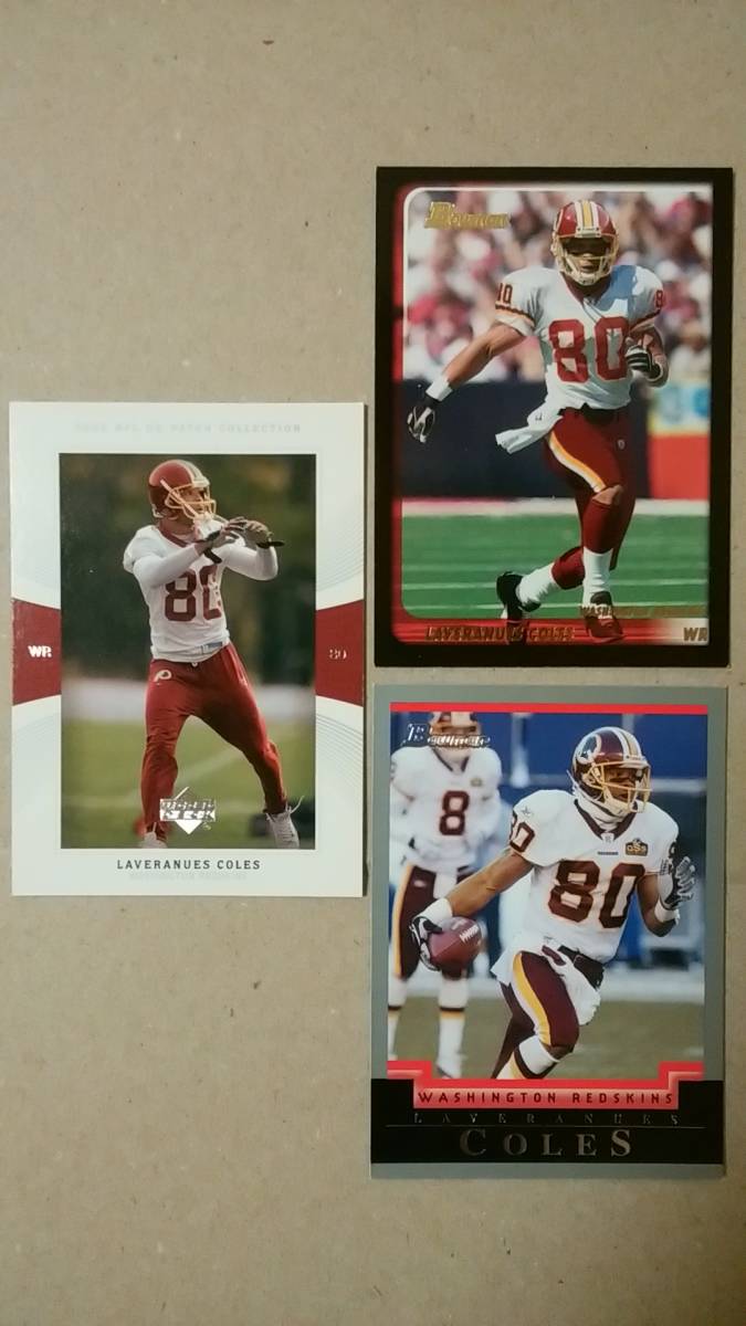 NFLカード LAVERANUES COLES 10種 レッドスキンズ WR拍卖