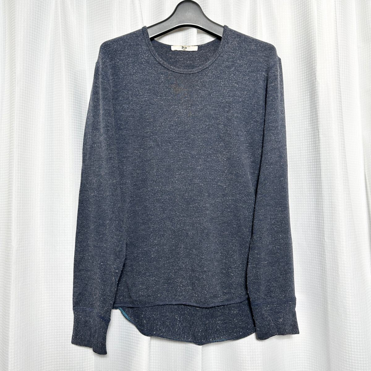 □/PPCM/ピーピーシーエム/サイズ 2/M/カットソー/アンゴラ入り/長袖/グレー/灰/薄手/秋冬/クルーネック/シンプル/拍卖