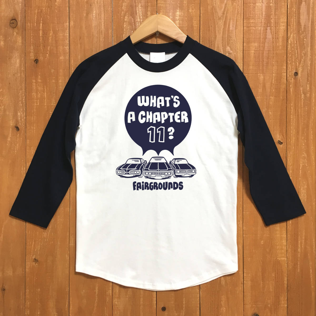 ■CHAPTER 11 ベースボールTシャツ■Sサイズ(ネイビー袖xネイビー)DODGE MOPAR ダッジ モパ-拍卖