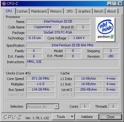 INTEL PentiumIII 866 MHz Socket370 Coppermine 中古正常品 (1)拍卖
