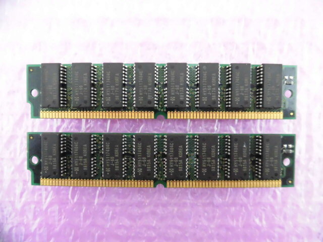 HYUNDAI MSM325E-44K 72pin EDO-SIMM 60ns 32MB x2 (Total 64MB) 中古正常品拍卖