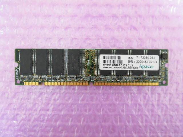 APACER 128MB UNB PC133 CL3 SDRAM PC133 (CL3) 128MB 中古正常品拍卖