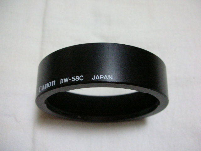 ◆中古品 CANON キヤノン 純正 レンズ フード BW-58C◆拍卖