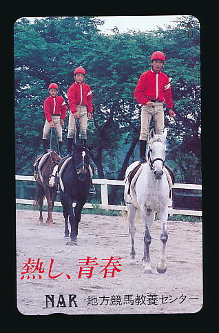 ●920●NAR★地方競馬教養センター/馬の背中立ち【テレカ50度】●拍卖