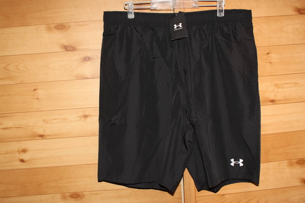 未使用 6XL 黒ブラック アンダーアーマー チーム ウーブンショーツ ハーフパンツ 1364982  送料無料即決 ビッグサイズ 大きいサイズ拍卖