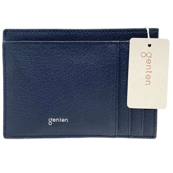 13779 ゲンテン 財布 フレスコ スマート ウォレット レザー 革 ナイトブルー ネイビー系 紺 42747 genten拍卖