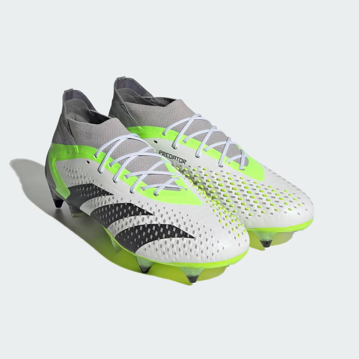 アディダス 29.5cm プレデター アキュラシー1 SG 税込定価27500円 ホワイト グリーン adidas PREDATOR ACCURACY.1 SG サッカー スパイク **拍卖