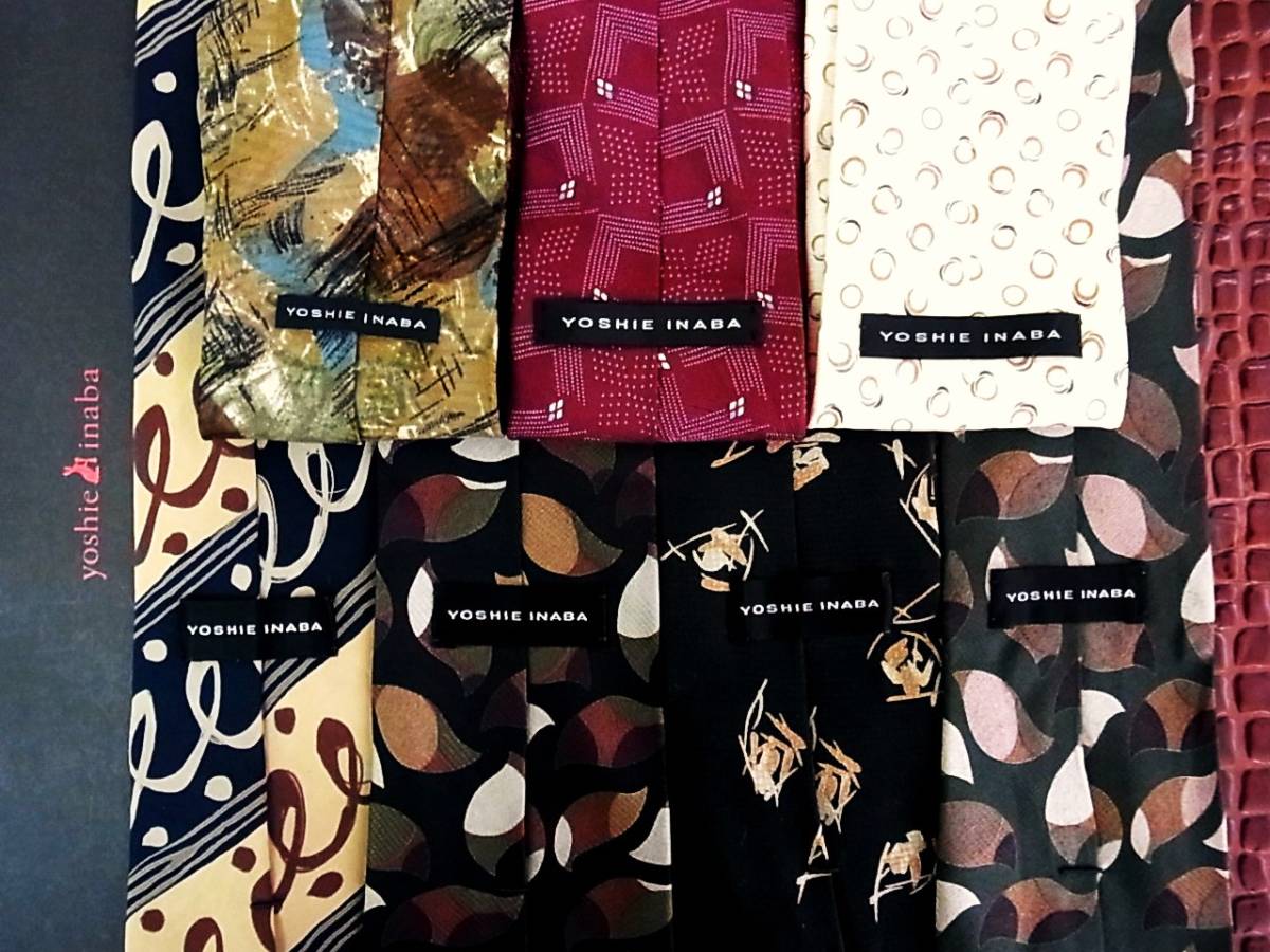 ★3242★SALE【全て【稲葉 賀恵】ヨシエ イナバ【7本セットで!超お買得!】ネクタイ③★拍卖