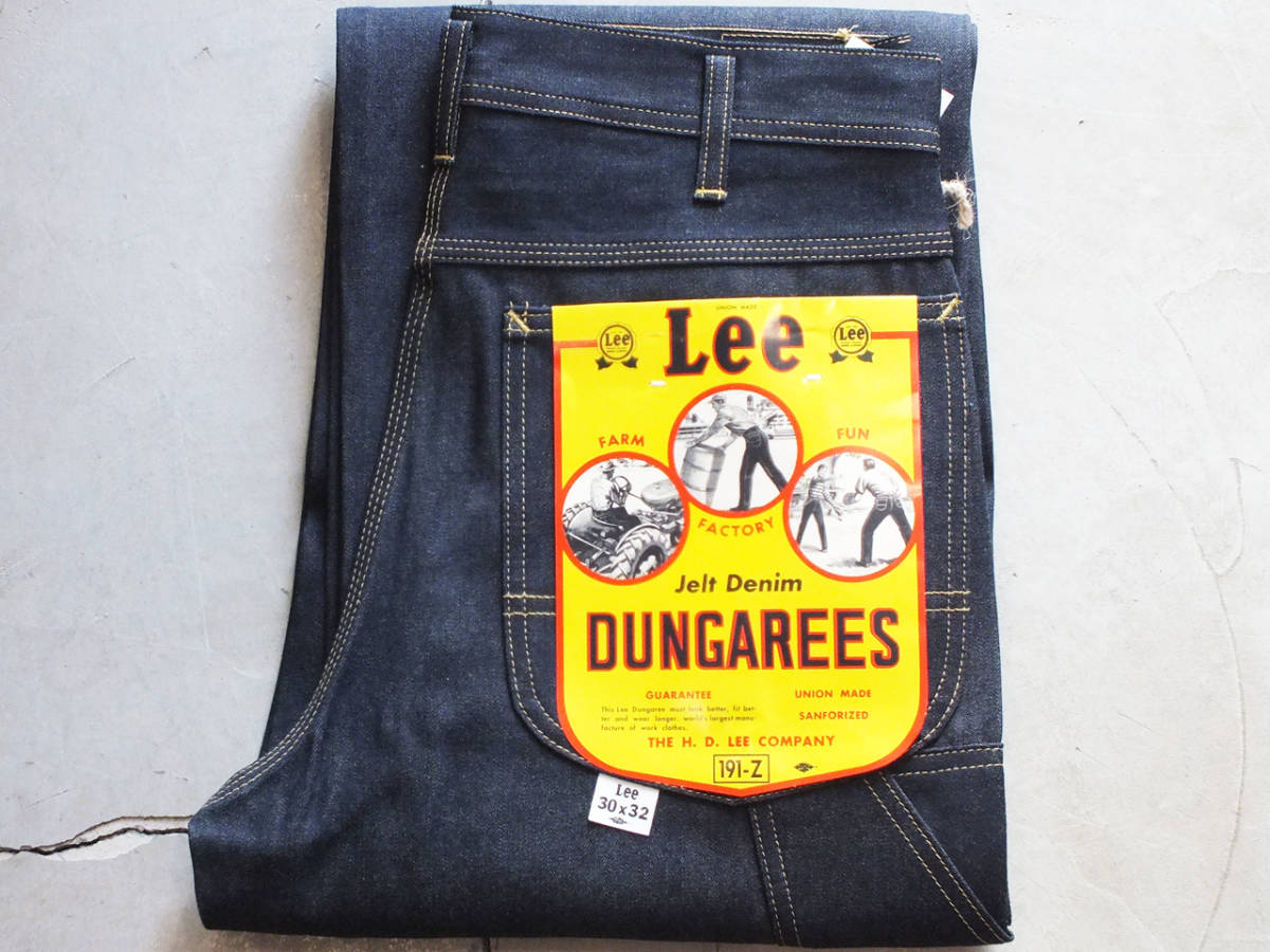 新品 W32 Lee ARCHIVES DUNGAREES 191-Z 1950MODEL JELT DENIM 11.5oz RIGID リー アーカイブス ダンガリーズ ジェルトデニム リジッド拍卖