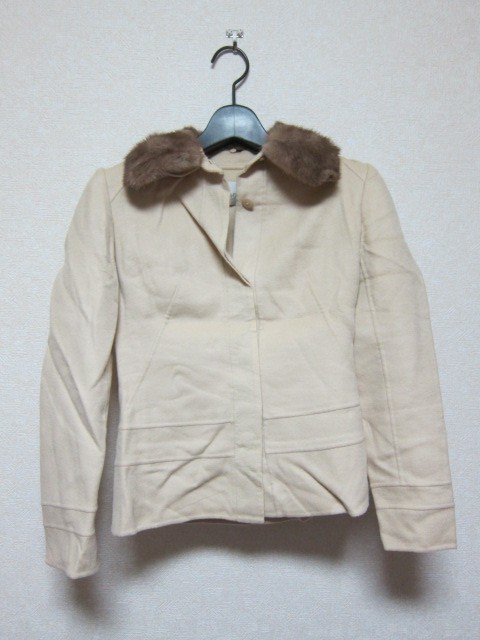 Harrods ジャケット 2 ベージュ ミンクファー #1050047 ハロッズ拍卖