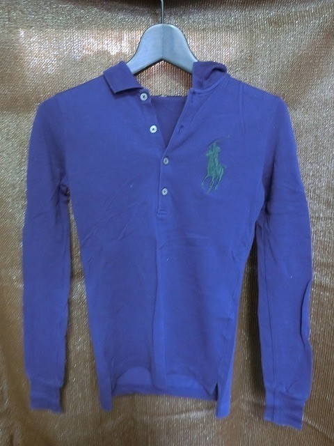 Polo Ralph Lauren ポロシャツ S 長袖 パープル ポロラルフローレン拍卖