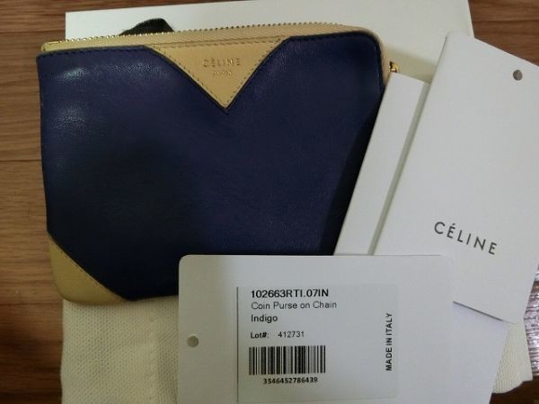 CELINE Coin Purse On Cain コインケース #412731 セリーヌ拍卖