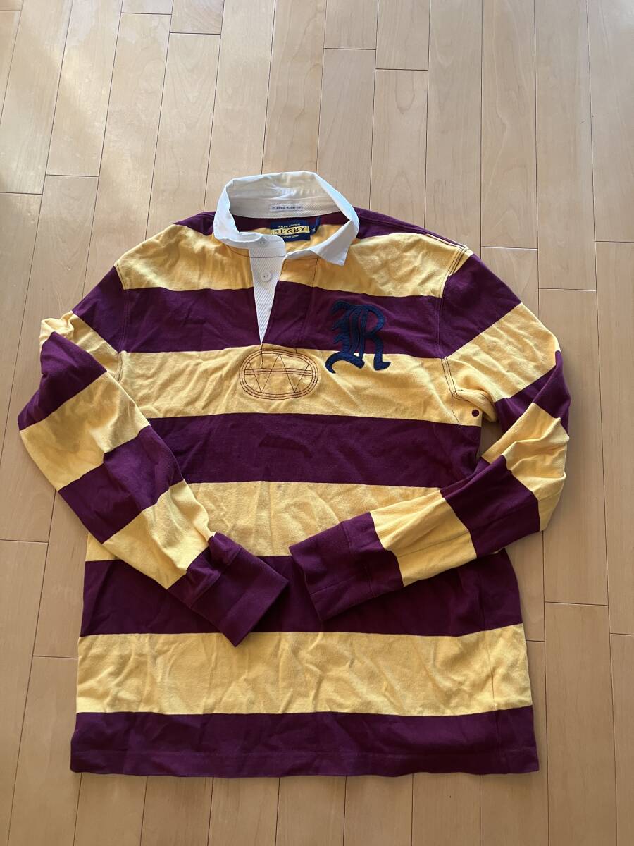 RALPH LAUREN RUGBY ポロ ラルフ ローレン ラグビーシャツ サイズM ラグビー原宿キャットストリートで購入拍卖