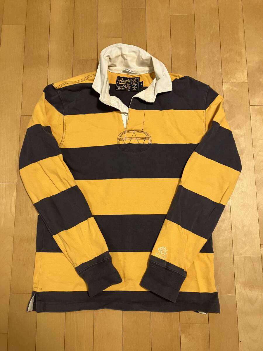 RALPH LAUREN RUGBY ポロ ラルフ ローレン ラグビーシャツ サイズM ラグビー原宿キャットストリートで購入 黄色 x 青拍卖