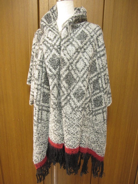 *送料無料*新品*ストール*モノトーン×レッド*60×180㎝*拍卖