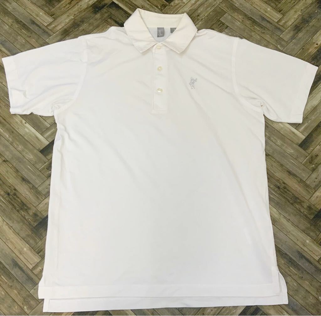 良品 ASHWORTH アシュワース 半袖 ゴルフシャツ ポロシャツ メンズ Mサイズ ホワイト拍卖