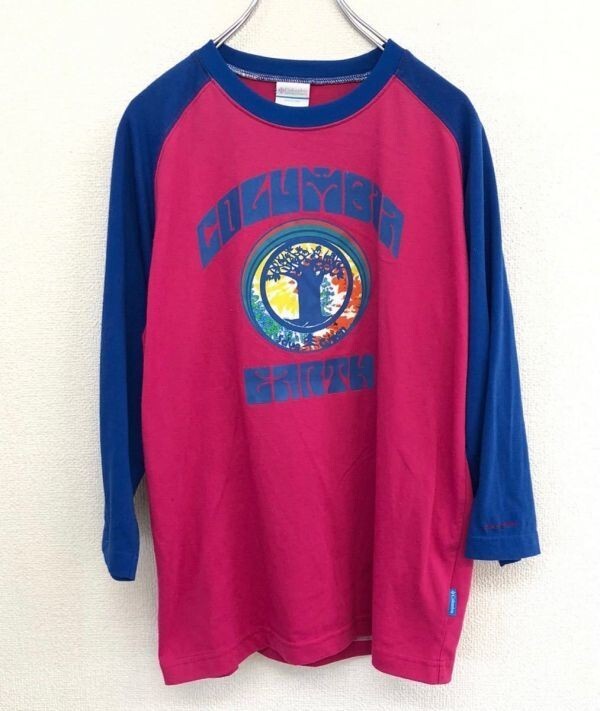 Columbia コロンビア 長袖Tシャツ ロンT メンズ Mサイズ ポリシャツ アウトドア 登山 キャンプ バーベキュー拍卖